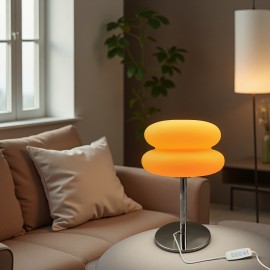 1pc Bread Table Lamp- Dimmable USB Powered Ambient Light for Living Room, Bedroom, And Home Office- Perfect for Bedside, Nightstand, And Desk Decor