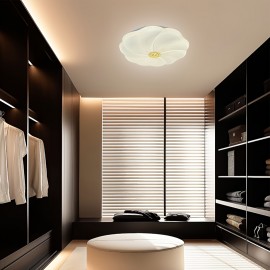 [Modern LED Ceiling Light] Modern Minimalist LED White Cloud Petal Round Ceiling Light | For Office, Bedroom, Living Room, Dining Room, Hallway, Cloakroom - Ceiling Light Shade, Chandelier, Lamp