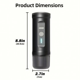 2-in-1 Portable Italian Espresso Machine- 20 Bar (vs 10 Bar Others), 4 Cups/2.2oz, Lightweight & Durable for Camping, Office & Car, Car Coffee, Portable Coffee Maker, Compact Design, Spacesaving Appliance, Reliable Espresso, Coffee Brewer, Mini