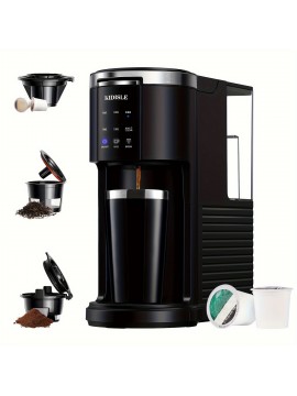 3 In 1 Single Serve Coffee Maker For K Cup Pods & Ground Coffee & Teas, 6 To 14oz Brew Sizes, With 40oz Removable Water Reservoir, Self-cleaning Function.