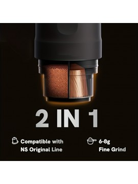 Portable Espresso Machine, Car-mounted Coffee Maker with Type-C Port, Self-heating, Hot/cold Brewing, Compatible with Ground Coffee And Coffee Pods, Ideal for RVs, Hiking, And Office Use., Portable Coffee Maker For Travel, Espresso Machine With Grinder, Portable Espresso Coffee Machine, Espresso Portatif, Travel Coffee Maker, Coffee Maker Portable, Portable Coffee Maker  Small Coffee Maker, Travel Coffee Machine, Rv Coffee Brewer, Sleek Portable Design,