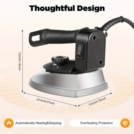 Gravity Feed Steam Industrial Electric Iron 5-Speed Regulation With 3L Tank 110V