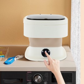Portable Mini Washing Machine: Foldable, Lightweight & Space-Saving For Home & Travel