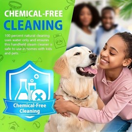 Steam Cleaner, Handheld Pressurized Steamer for Home Use, Multi-Surface Cleaning with 10 Accessories & Safety Lock, Deep Cleans Floor, Grout, Upholstery, Car And Grease, Deep Cleaning Device, Grease Removal Tool, Lightweight Steamer, Compact Steamer, Highpressure Cleaning, Sturdy Build, Cleaning Accessory Set, Pet Owners, Busy Households