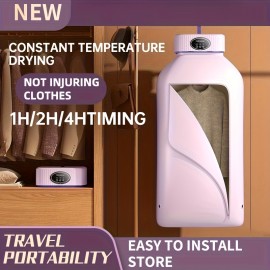 Foldable Clothes Dryer - Portable Multifunctional Drying Machine for Travel, Large Capacity High Power Dryer with Strong Wind for Quick Drying, Portable Clothing Dryer, Dryer for Clothes Travel Use, Mini Portable Dryer for Clothes, Portable Dryer for Clothes for Travel, Laundry Dryer, Spacesaving Design, Durable Construction, Efficient Airflow, Camping Essentials, Small Households