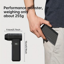 Turbo Fan, Compressed Air Duster, Violent Fan - 150000RPM Electric Air Duster for Cleaning Keyboard&PC 4 Gears Adjustable Rechargeable Cordless Jet Dry Blower Air Blower for Car and Home