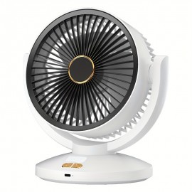 [USB Rechargeable Fan] Wall-Mounted USB Rechargeable Fan with Wind Speed Adjustment, 1800mAh Battery & Compact Design for Home, Office, School, Camping - Summer Cooling Essential, Office Airflow Fan, Durable Plastic Body