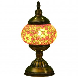 Handmade Moroccan Turkish Mosaic Table Lamp with - Glass Shade & Vintage Bronze Base - 3-Color Adjustable (/Green/Yellow) Arabic Lantern Light for Bedside, Living Room, Cafe - Bulb Included, Easy Assembly, Powder-Coated Finish, Large Table Lamp, Floor Lamps For Living Room, Table Lamp For Bedroom, Lamp Side Table, Turkish Lamp, Cordless Table Lamp, Bedside Table Lamp, Modern Table Lamp, Table Lamps For Living Room