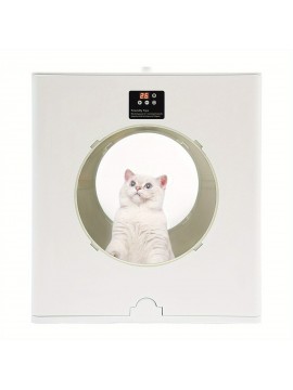 Heavy-Duty Automatic Pet Dryer Box with Adjustable Temp (95-131°F) & Timer, Quiet Operation - Foldable Design, Large Door Window, Portable Grooming Blow-Dry Cabinet for Dogs & Cats up to 44 lbs - Ideal for Home, Salon, Vet Clinic - Energy-Efficient, Stable Base, Durable Abs Material